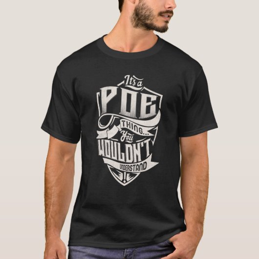 POEってのはNが分からないものクラシックだ Tシャツ (正面)