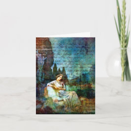 Poeのコラージュ、誕生日 カード