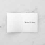 Poeのコラージュ、誕生日 カード (内部)