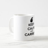 poeのワタリガラスが付いているマグ コーヒーマグカップ (正面左)