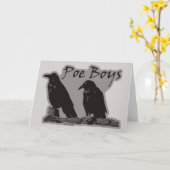 Poeの男の子 カード (黄色い花)