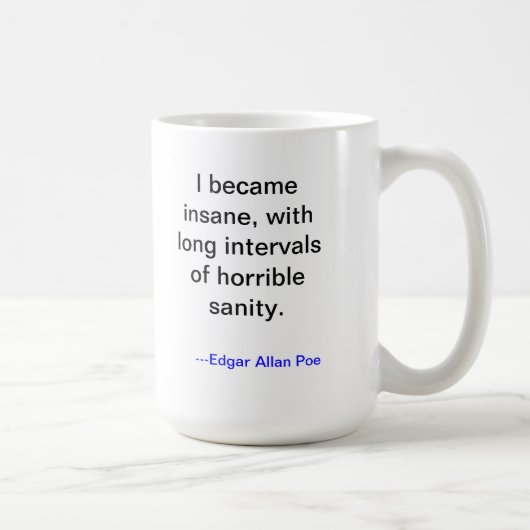 Poeの精神異常のマグ コーヒーマグカップ (右)