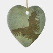 Poeの詩歌のワタリガラス セラミックオーナメント (右)