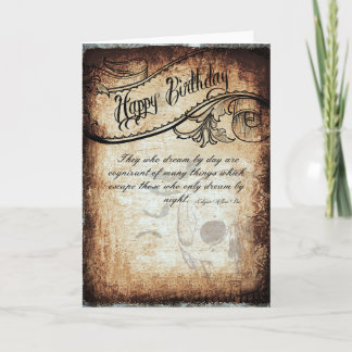 Poeのtouchを持つ誕生日カード カード