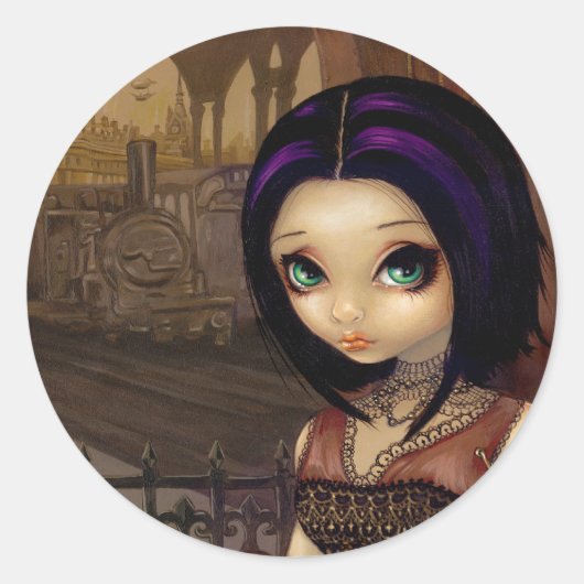 Poeステッカー ラウンドシール (正面)