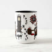 「Poe狂気」のマグ マグカップ (中央)