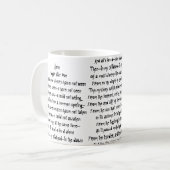 Poe詩歌のコーヒー・マグ コーヒーマグカップ (正面左)