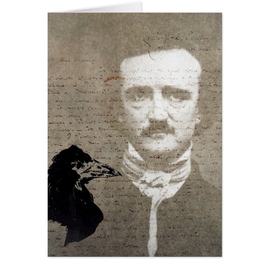 Poe And The Raven Grunge Digital Art (正面)
