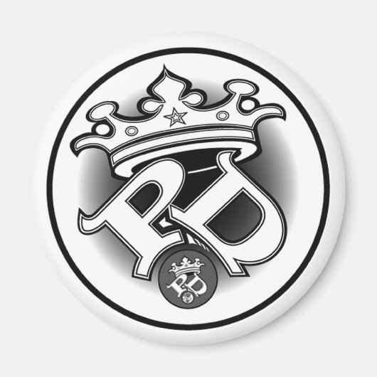 Poe Disホワイトロゴマグネット マグネット (正面)