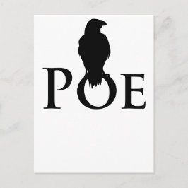 Poe Edgar Allan Poe und der Rabe ポストカード