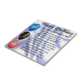 Poem -ハッピーバースデー叔父さん タイル (側面)