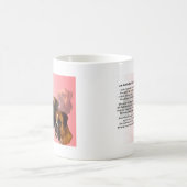 Poem -ボクサー犬伯母さん コーヒーマグカップ (中央)