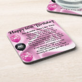 Poem -第60誕生日伯母さん コースター (左側)