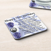 Poem -第70誕生日叔父さん コースター (左側)