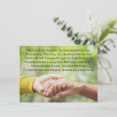 Poem Grandmother Grandma Grandchild Inspirational  (スタンド正面)