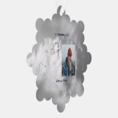  Poem Memorial Keepsake Angel Sky Clouds  オーナメントカード (右)