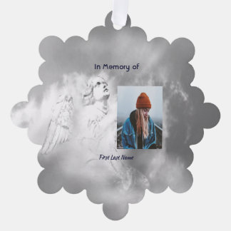  Poem Memorial Keepsake Angel Sky Clouds  オーナメントカード