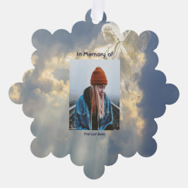  Poem Memorial Keepsake Angel Sky Clouds  オーナメントカード