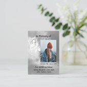  Poem Memorial Keepsake Angel Sky Clouds 名刺 (スタンド正面)