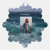  Poem Memorial Keepsake Ocean Sea Beach オーナメントカード (正面)