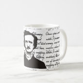Poe'sの「ワタリガラス」のマグ コーヒーマグカップ (正面右)