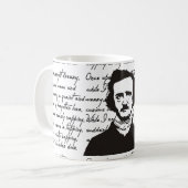 Poe'sの「ワタリガラス」のマグ コーヒーマグカップ (正面左)