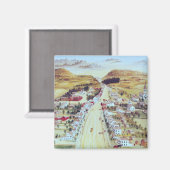 Poestenkill、ニューヨーク、C.1855 マグネット (正面/裏面)