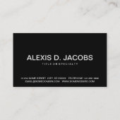 POET (カはっきりしたスタマイズ可能な色) 名刺 (裏面)