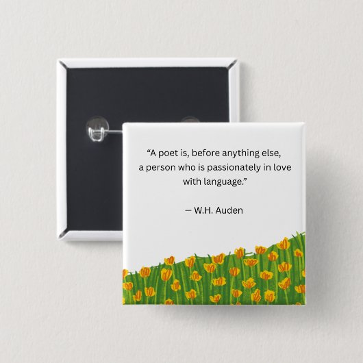 Poet Button 缶バッジ (正面&裏面)