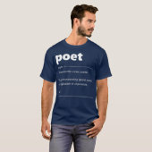 Poet Definition Funny Gift for Poet Drama Poetry Tシャツ (正面フル)