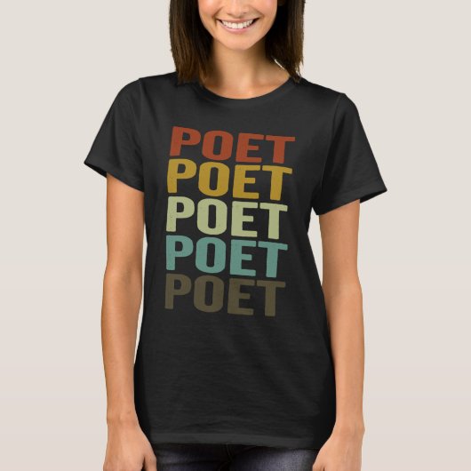 Poet Poetry Writer Poet Tシャツ (正面)