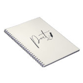 Poet Script Notebook – Minimalist Writing Journal ノートブック (右側)