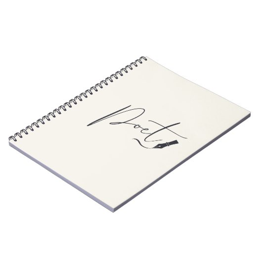 Poet Script Notebook – Minimalist Writing Journal ノートブック (左側)