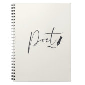 Poet Script Notebook – Minimalist Writing Journal ノートブック (正面)