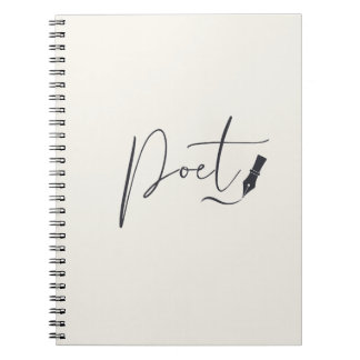 Poet Script Notebook – Minimalist Writing Journal ノートブック