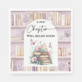 Poetcore New Chapter Girl Pink Book Baby Shower スタンダードランチョンナプキン (正面)