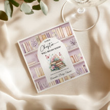 Poetcore New Chapter Pink Girl Book Baby Shower