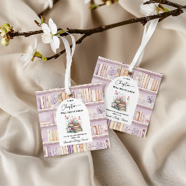 Poetcore New Chapter Pink Girl Book Baby Shower フェイバータグ