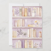 Poetcore New Chapter Pink Girl Book Baby Shower 招待状 (裏面)