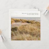 Poetic and soft  beach nature aesthetic, greeting カード (正面/裏面インサイチュ)