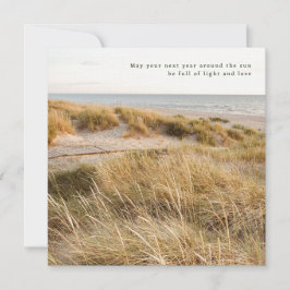 Poetic and soft  beach nature aesthetic, greeting カード