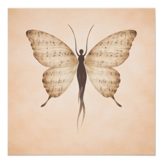 Poetic Butterfly Form Poster ポスター (正面)