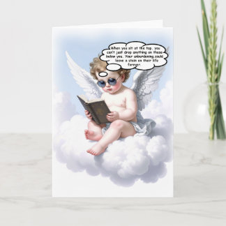 Poetic Cherub Wisdom Greeting Card サンキューカード
