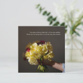 Poetic floral Thank You for Friendship カード (スタンド正面)