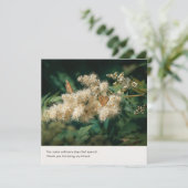 Poetic forest butterflies Thank You for Friendship カード (スタンド正面)