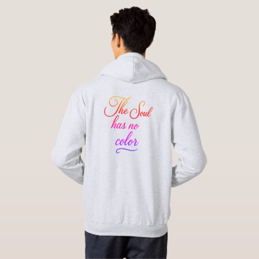 'Poetic Quotes Collection' Adult Pullover Hoodie パーカ (裏面フル)