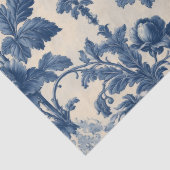 Poetic Roses French Toile Floral Blue Historic  薄葉紙 (詳細)