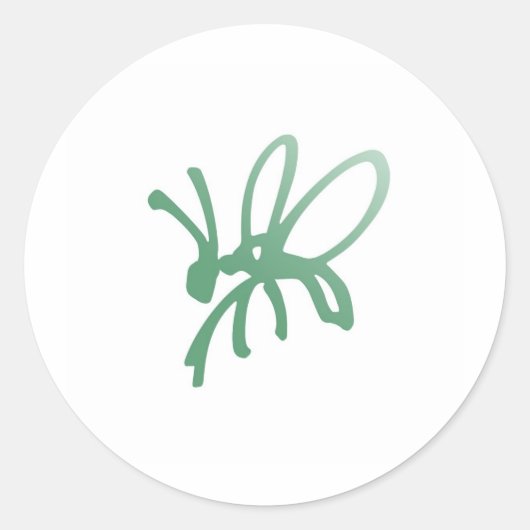 Poetica Bug Green ラウンドシール (正面)