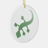 Poetica Gecko in Green セラミックオーナメント (右)