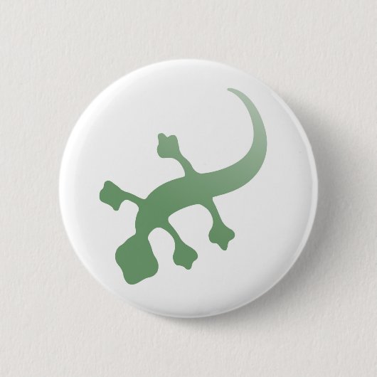 Poetica Gecko in Green 缶バッジ (正面)